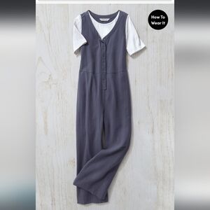 Summer Breeze Gauze Jumpsuit Ranch Blue
